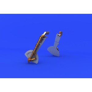 Patas tren de rodaje Bf 109G-10 BRONCE. Escala 1:32. Marca Eduard. Ref: 632079.