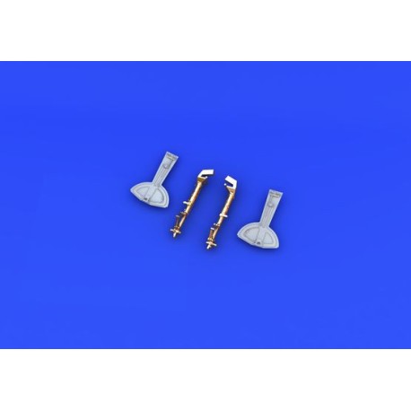 Patas tren de rodaje Bf 109G-10 BRONCE. Escala 1:32. Marca Eduard. Ref: 632079.