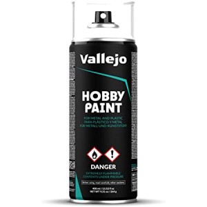 Surface Primer, Imprimación Dunkelgrau, panzer grey. Spray 400 ml. Marca Vallejo. Ref: 28002.