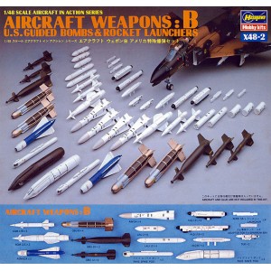 U.S. AIRCRAFT WEAPONS B, X48-2. Escala 1:48. Marca Hasegawa. Ref: 36002.