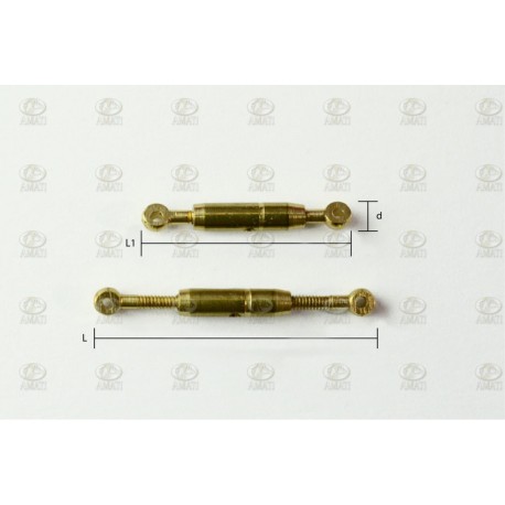Tensor funcionante en laton torneado 12mm. 1 ud. Marca Amati. Ref: 490012.