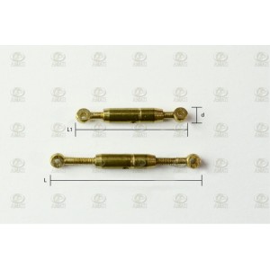 Tensor funcionante en laton torneado 12mm. 1 ud. Marca Amati. Ref: 490012.