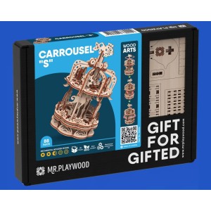 “Carousel S”, madera contrachapada, Kit de montaje. Marca Mr.playwood. Ref: 10404.