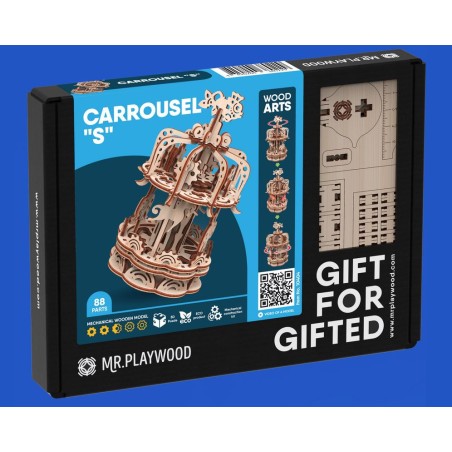 “Carousel S”, madera contrachapada, Kit de montaje. Marca Mr.playwood. Ref: 10404.