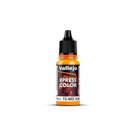 Acrílico Game Xpress Color, Color Amarillo Imperial. NEW. Bote 18 ml. Marca Vallejo. Ref: 72.403, 72403.