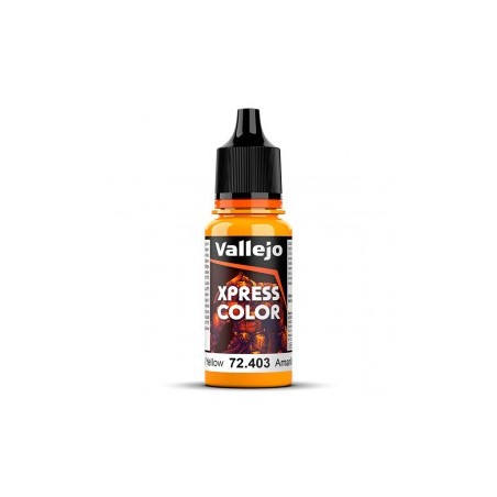 Acrílico Game Xpress Color, Color Amarillo Imperial. NEW. Bote 18 ml. Marca Vallejo. Ref: 72.403, 72403.