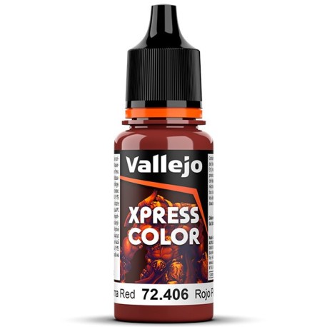 Acrílico Game Xpress Color, Color Rojo Plasma. NEW. Bote 18 ml. Marca Vallejo. Ref: 72.406, 72406.