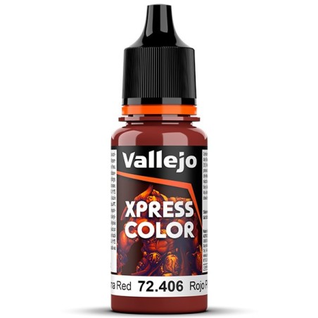 Acrílico Game Xpress Color, Color Rojo Plasma. NEW. Bote 18 ml. Marca Vallejo. Ref: 72.406, 72406.