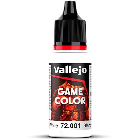 Acrilico Game Color, Blanco. Bote 17 ml. Marca Vallejo. Ref: 72.001.