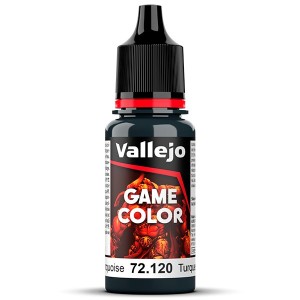 Acrilico Game Color, Turquesa Abisal. New. Bote 18 ml. Marca Vallejo. Ref: 72.120, 72120.