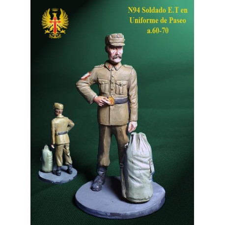 Soldado E.T.en uniforme de Paseo años 60-70´, 54mm. Marca Nimix. Ref: N94.