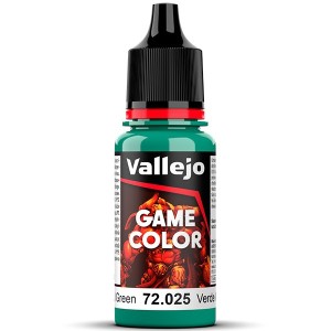 Acrilico Game Color, Verde Malicioso. New. Bote 18 ml. Marca Vallejo. Ref: 72.025, 72025.