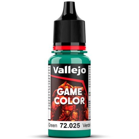 Acrilico Game Color, Verde Malicioso. New. Bote 18 ml. Marca Vallejo. Ref: 72.025, 72025.