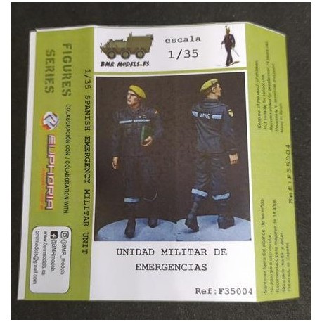 Soldado Unidad Militar de Emergencias UME. 1:35. Marca BMR. Ref: 3F35004.