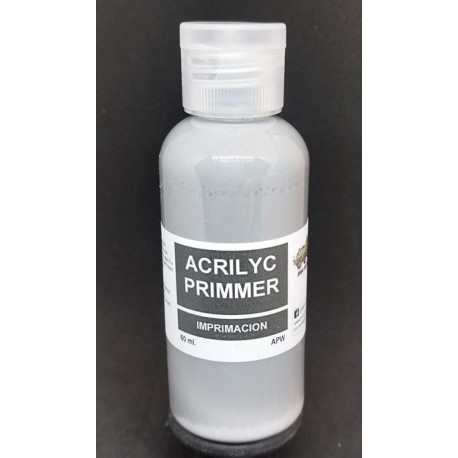 Imprimación Acrílica, Neutral Grey. Bote 60 ml. Marca BMR. Ref: APW.