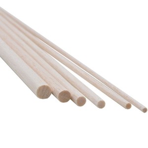 Listón redondo madera de balsa 6 x 1000 mm. 1 ud. Marca Dismoer. Ref: 35443.
