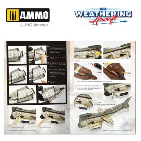 The Weathering Aircraft Número 22. LUCES Y SOMBRAS (Castellano). Marca Ammo Mig. Ref: A MIG 5122.