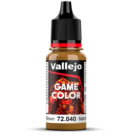 Acrilico Game Color, Marrón Cuero, New. Bote 18 ml. Marca Vallejo. Ref: 72.040, 72040.