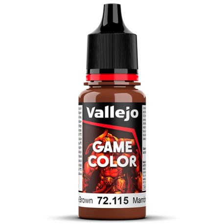 Acrilico Game Color, Marrón Mugre, New. Bote 18 ml. Marca Vallejo. Ref: 72.115, 72115.