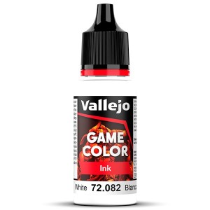 Acrilico Game Color, Tinta Blanca. Bote 17 ml. Marca Vallejo. Ref: 72.082, 72082.