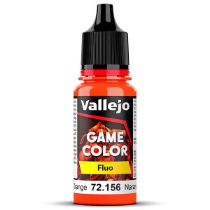 Acrilico Game Color, Fluo Naranja Fluorescente, New. Bote 18 ml. Marca Vallejo. Ref: 72.156, 72156.