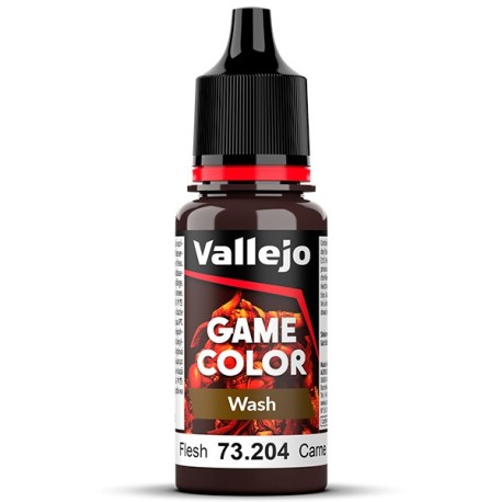 Acrilico Game Color, Wash Lavado Carne. NEW. Bote 17 ml. Marca Vallejo. Ref: 73.204, 73204.
