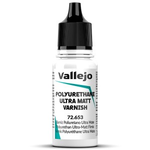 Barniz políuretano, UltraMate. Bote 18 ml. Marca Vallejo. Ref: 72.653.