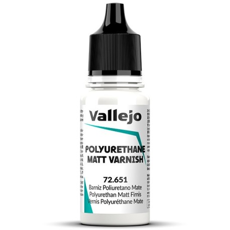 Barniz políuretano, Mate. Bote 18 ml. Marca Vallejo. Ref: 72.651.