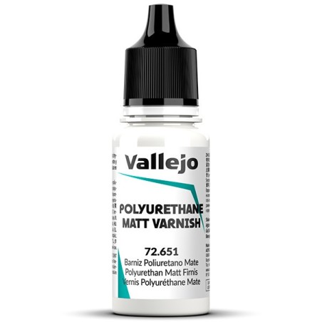 Barniz políuretano, Mate. Bote 18 ml. Marca Vallejo. Ref: 72.651.