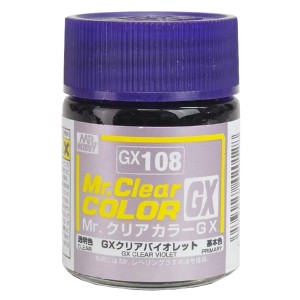 Mr Hobby Mr Clear Color Violeta. Bote 18 ml. Marca MR.Hobby. Ref: GX108.