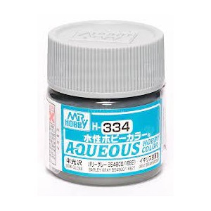 Mr.HOBBY AQUEOUS COLOR , BARLEY GRAY BS4800/18B21. Bote 10 ml. Marca MR.Hobby. Ref: H334, 334.