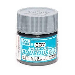 Mr.HOBBY AQUEOUS COLOR , GRIS AZUL FS35237 SATINADO. Bote 10 ml. Marca MR.Hobby. Ref: H337, 337.