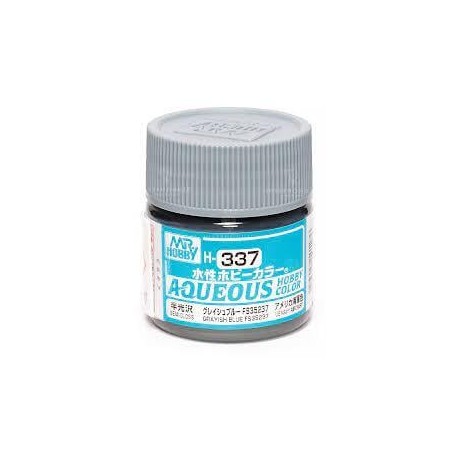 Mr.HOBBY AQUEOUS COLOR , GRIS AZUL FS35237 SATINADO. Bote 10 ml. Marca MR.Hobby. Ref: H337, 337.