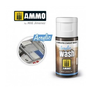 ACRYLIC WASH NAVE ESPACIAL. Bote de 15 ml. Marca Ammo of Mig Jimenez. Ref: AMIG0709, 0709.