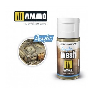 ACRYLIC WASH DUST, POLVO. Bote de 15 ml. Marca Ammo of Mig Jimenez. Ref: AMIG0713, 0713.
