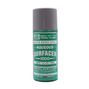 Aqueous grey Surfacer 1000 Spray. Bote 170 ml. Marca MR.Hobby. Ref: B611.