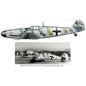 Caza MESSERSCHMIT BF-109 G-6 "Escuadrilla 9/JG26, 10 aviones", Junio 1943. Escala 1:48. Marca Trenmilitaria. Ref: 000_7033. 2