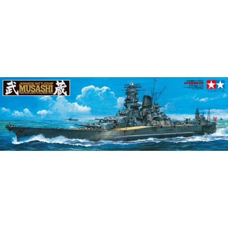 Musashi Japanese Battleship. Escala: 1:350. Marca: Tamiya. Ref: 78031.