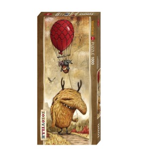 Red Balloon  Zozoville, Puzzle vertical, 1000 pz. Marca Heye. Ref: 29743.