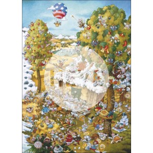 In Summer, Paradise. Puzzle Vertical, 1000 pz. Marca Heye. Ref: 29962. 2