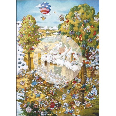 In Summer, Paradise. Puzzle Vertical, 1000 pz. Marca Heye. Ref: 29962.