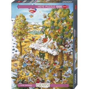 In Summer, Paradise. Puzzle Vertical, 1000 pz. Marca Heye. Ref: 29962.