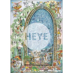Artist’s Mind, Cartoon im Dreieck. Puzzle Vertical, 1000 pz. Marca Heye. Ref: 29932. 2