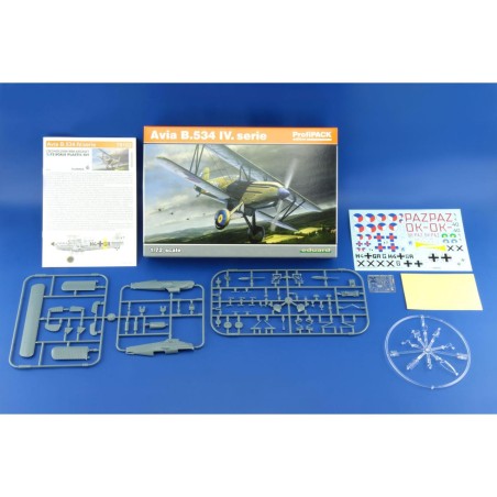 Avia B.534 IV. serie. Escala 1:72. Marca Eduard. Ref: 70102.