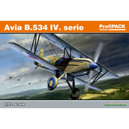 Avia B.534 IV. serie. Escala 1:72. Marca Eduard. Ref: 70102.