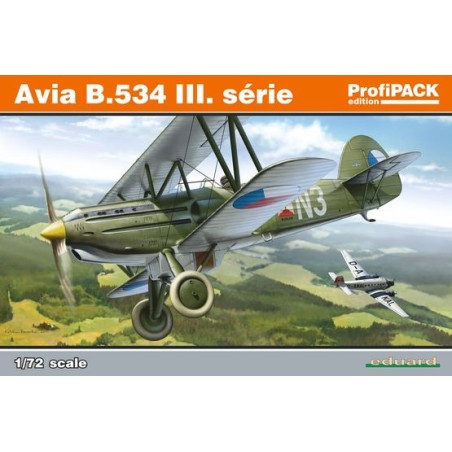 Avia B.534 III. serie. Escala 1:72. Marca Eduard. Ref: 70101.