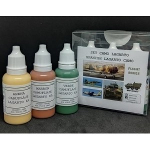 Set de 3 Acrilicos, Set Camo Lagarto. Bote 17 ml. Marca BMR. Ref: SETCAMOLAGARTO. 2