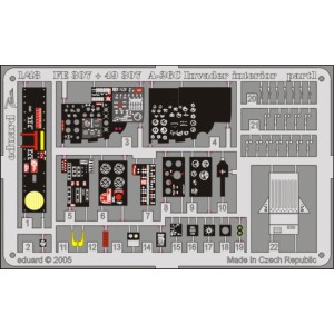 Fotograbados para Interior del A-26C. Escala: 1:48. Marca Eduard. Ref: FE307.