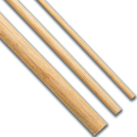 Varilla madera Tilo  2 x 1000 mm. Paquete de 10 unidades. Marca Amati. Ref: 222002.