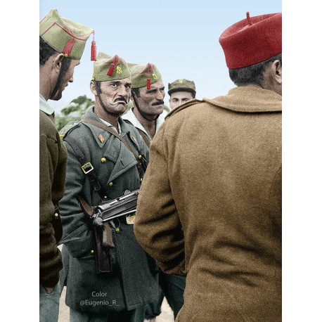 Cabo 1º Legionario, IFNI 1957, 75mm. Marca BMR MODELS. Ref: F75002.